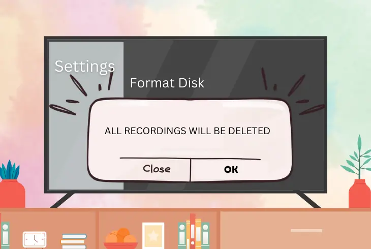 format the hard drive on box