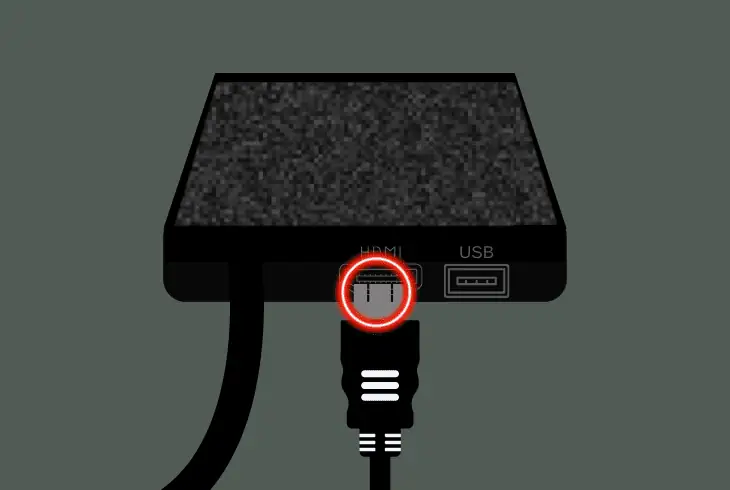 reconnect the hdmi video connection
