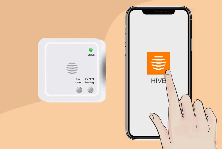 power on the hive hub and app