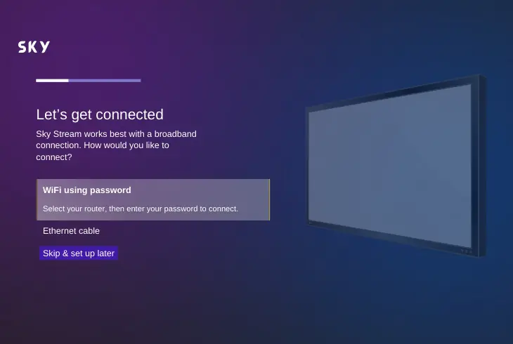 connect to the internet