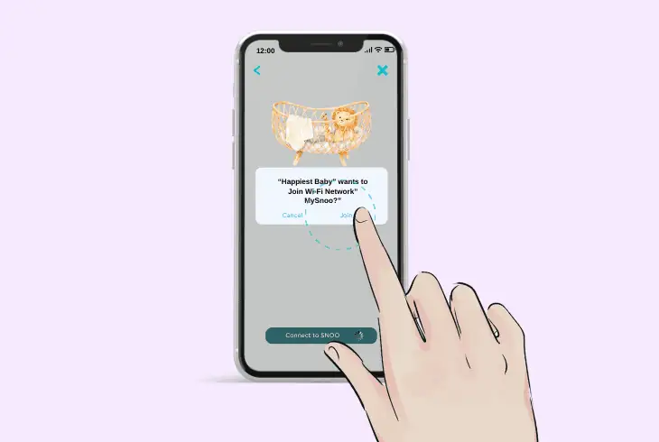 snoo wi-fi setup apple ios device
