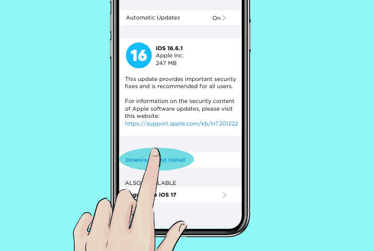 how to update an ios phone