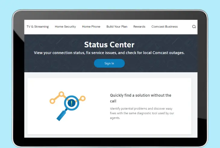identify a lasting comcast outage