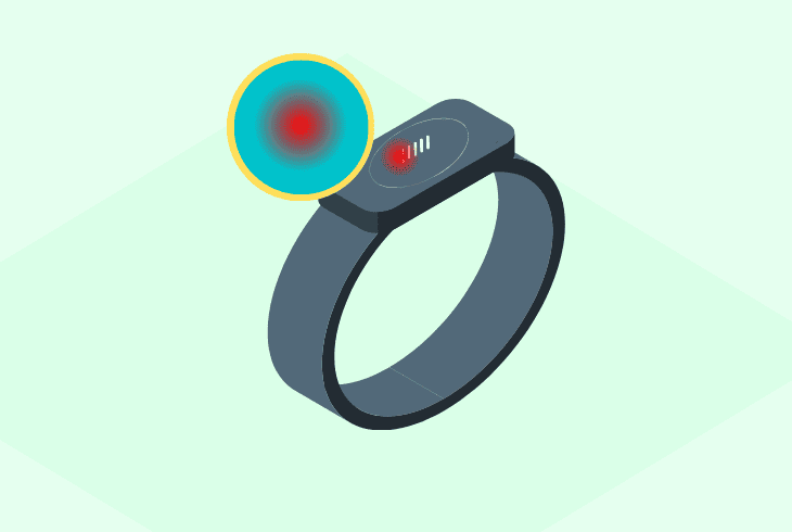 peloton heart rate monitor blinking red light