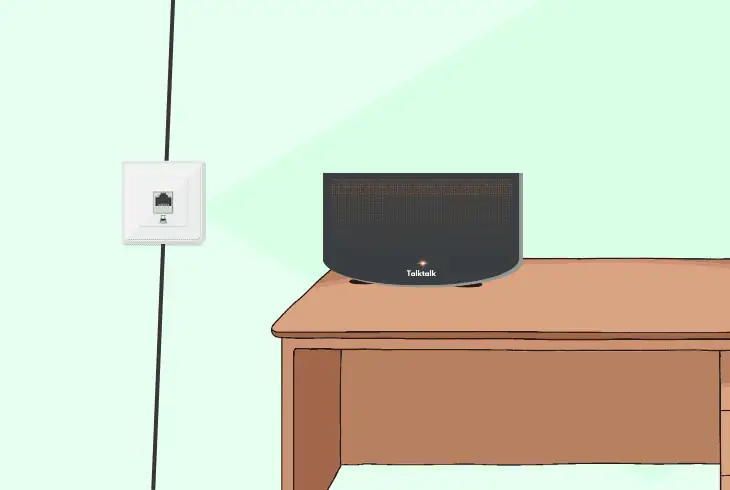 connect talktalk to main phone socket
