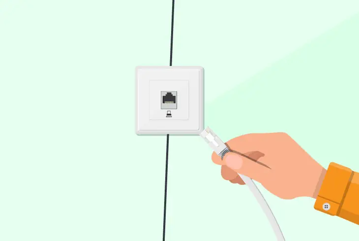 install the router into the main socket