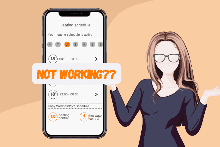 hive heating schedule malfunction
