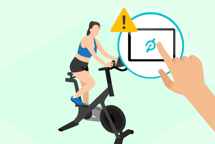 peloton bike screen malfunction