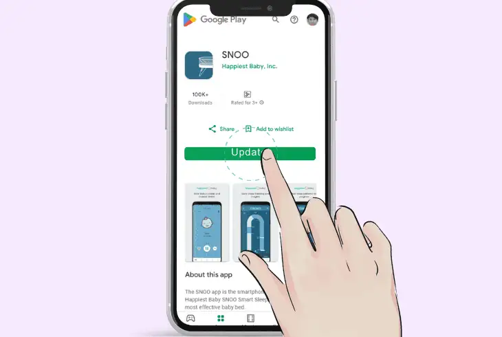 update the snoo mobile application