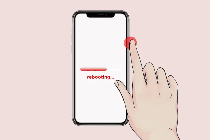 reboot the mobile device