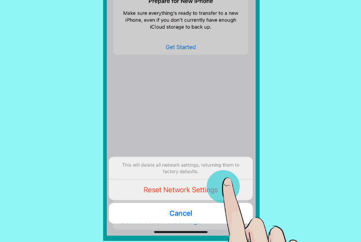 reset network settings on apple