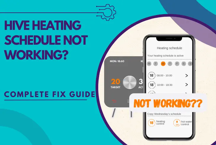 hive heating schedule not working