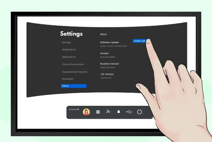 update your oculus sensor