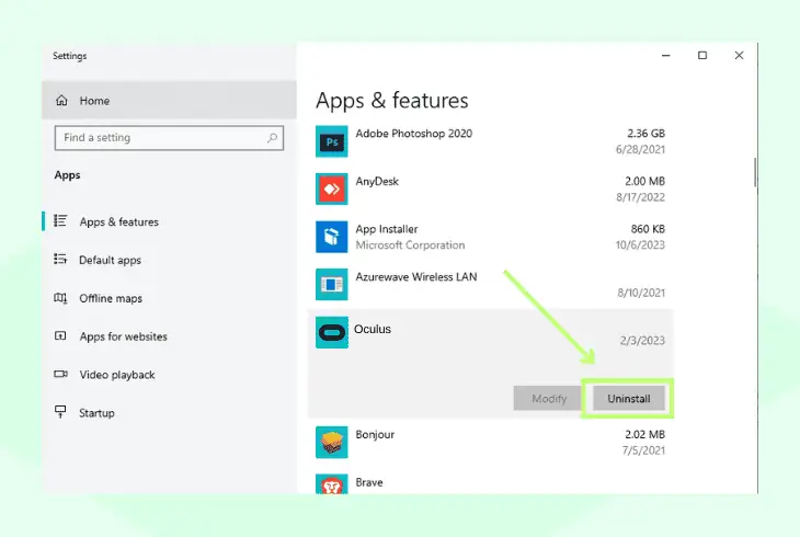 reinstall your oculus software