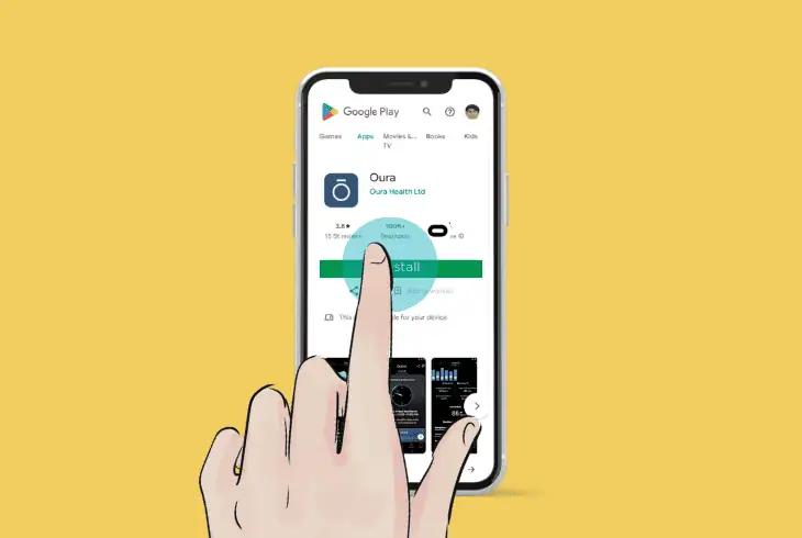 reinstall the oura application