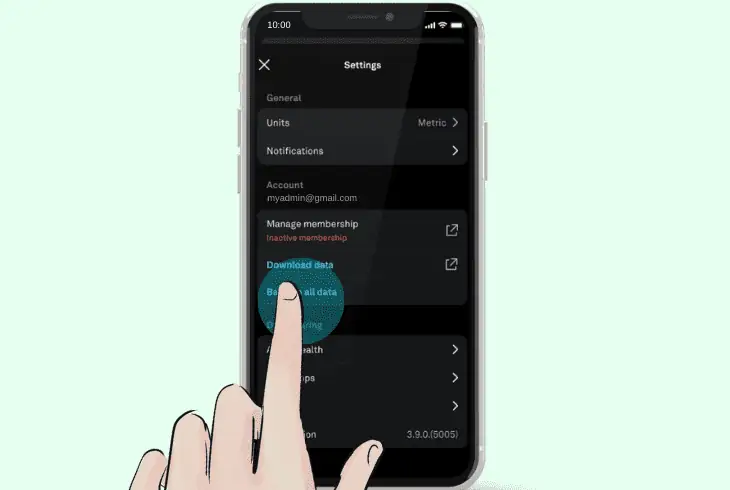 factory reset the oura ring system