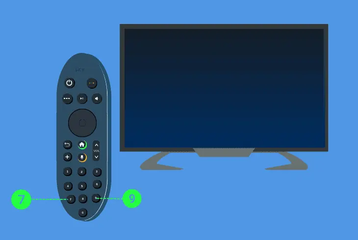 set sky remote in a pairing mode
