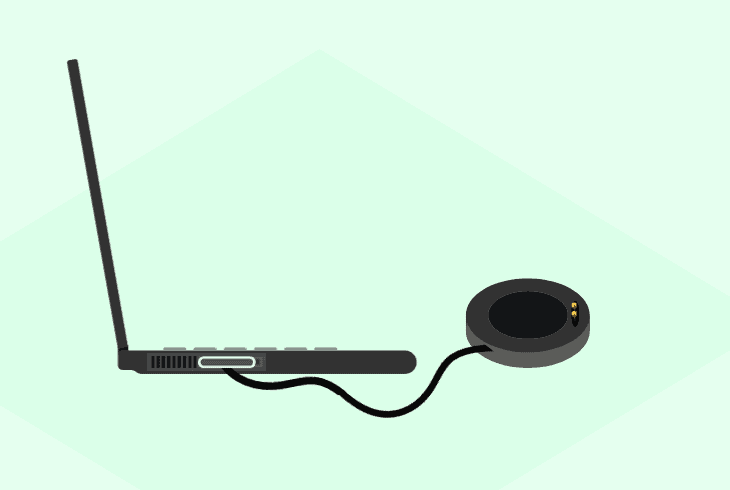 how to charge peloton band via usb