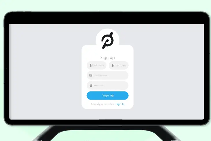 register a new peloton paid profile