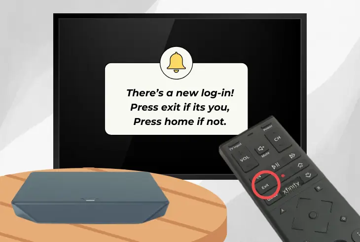 press the exit or home button