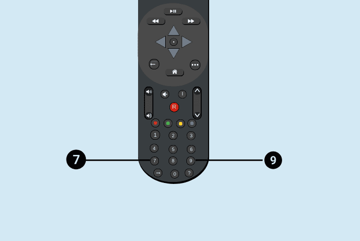 reset your sky+ or q remote