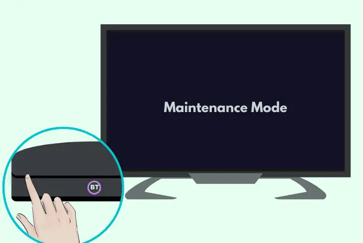 bt tv recordable system reset