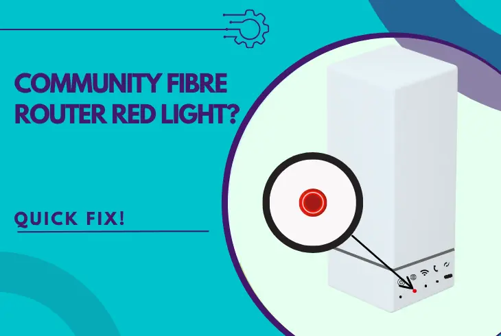 community fibre router red light