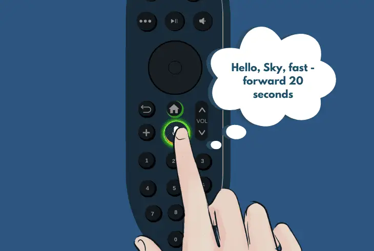 skip sky ads with the remote