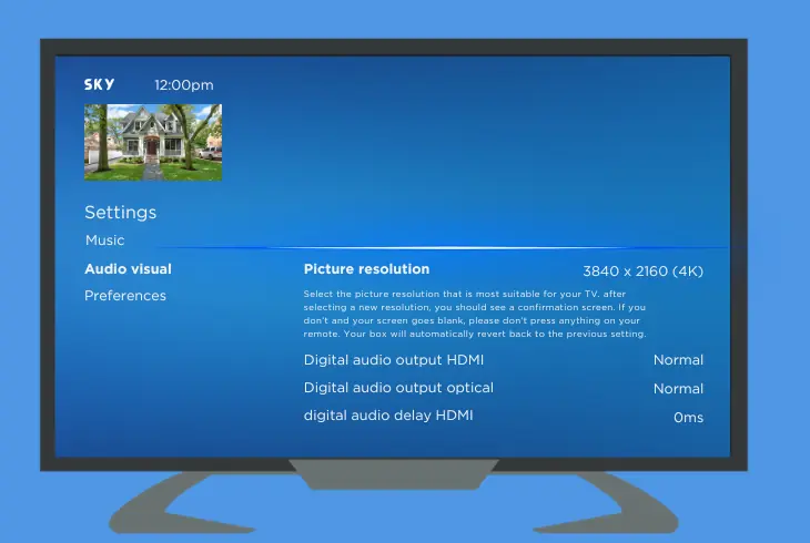 resolution setting