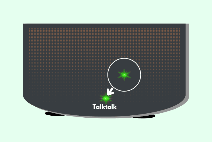 reasons talktalk router flashing green