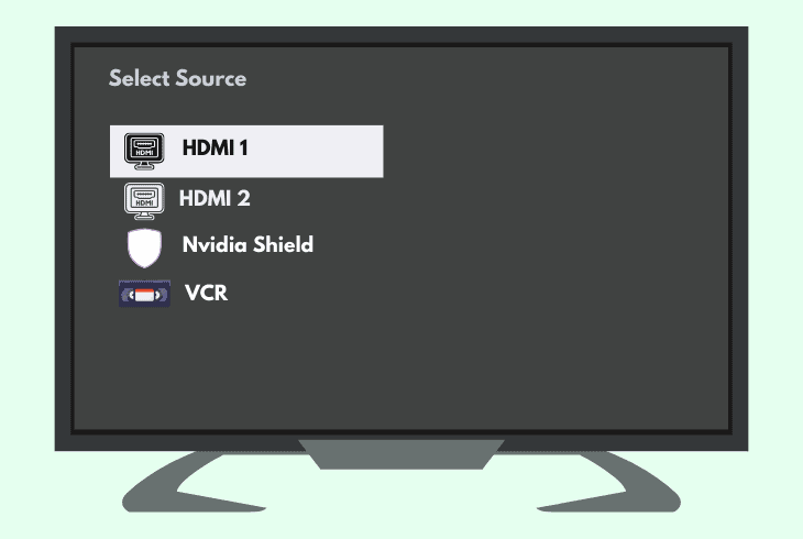 switch the selected hdmi input