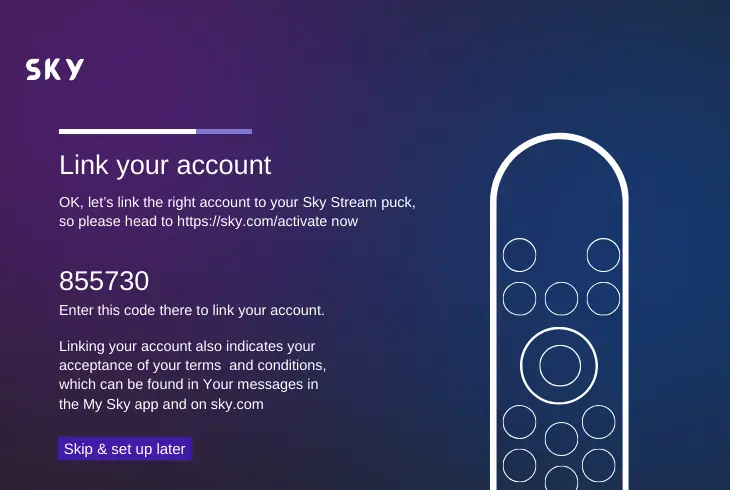 link your sky account
