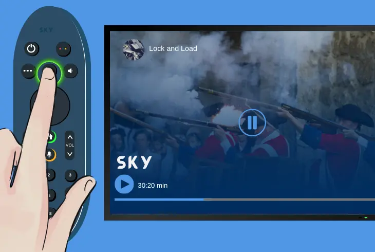 pause the sky live tv content