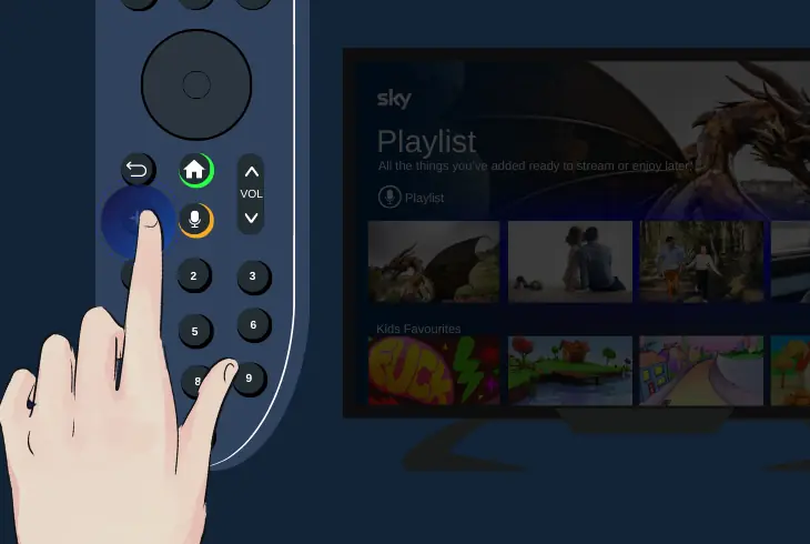 add the media to sky puck playlist