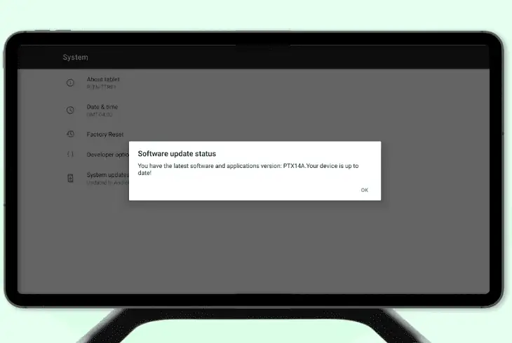 check for any software updates