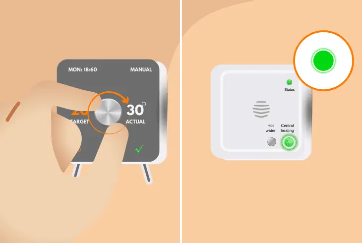 how to manually start heating