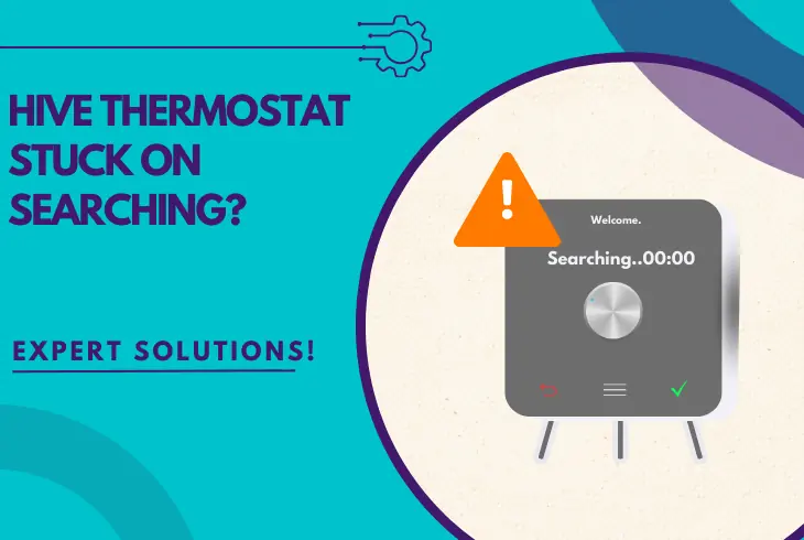 hive thermostat stuck on searching