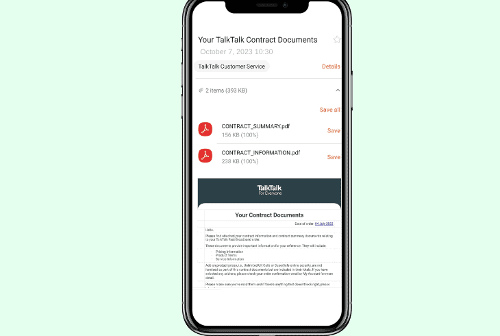 review the talktalk subscription terms