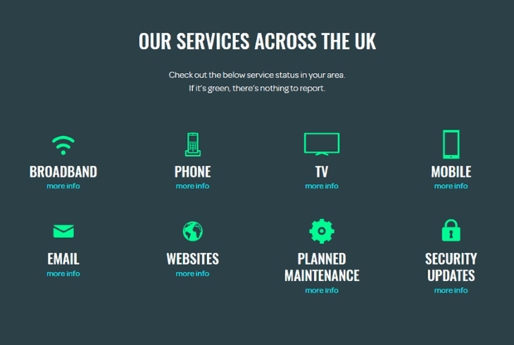check for talktalk service outage