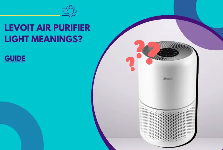 levoit air purifier light meanings