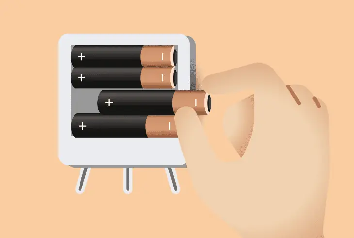 reinsert the thermostat batteries