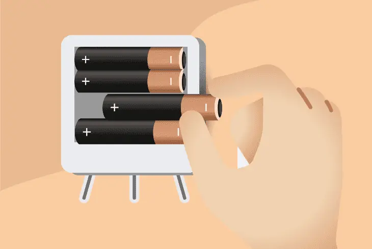 replace the thermostat’s batteries