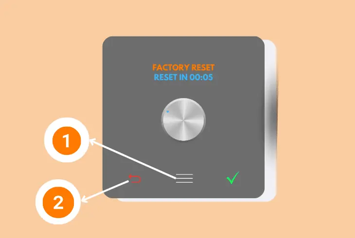 factory reset your thermostat