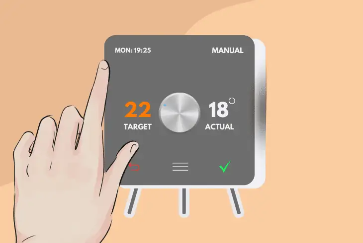 update or wake up the thermostat