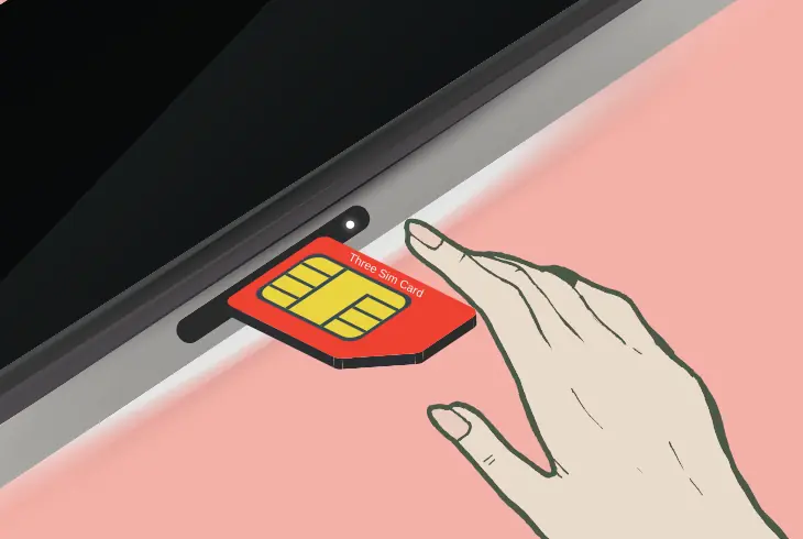 reinsert the three 5g sim card