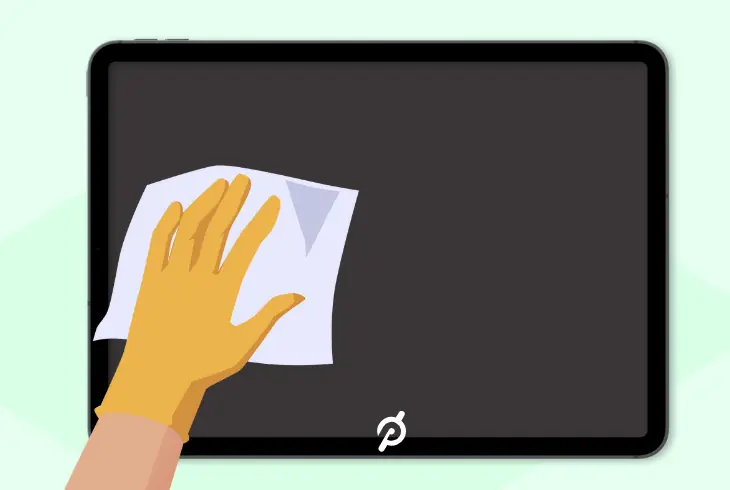 clean the tread’s touchscreen