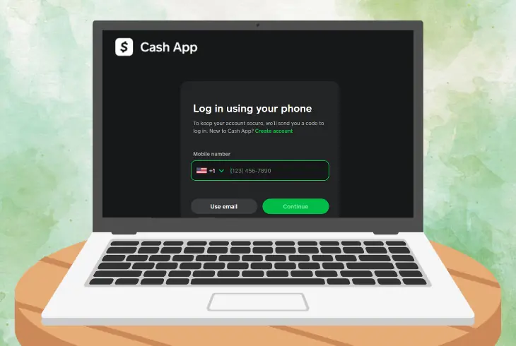 try to use cash app website