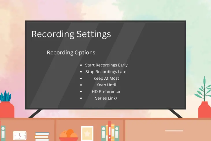 verify the recording settings
