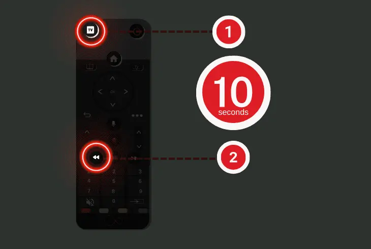 reset and re-program the virgin remote