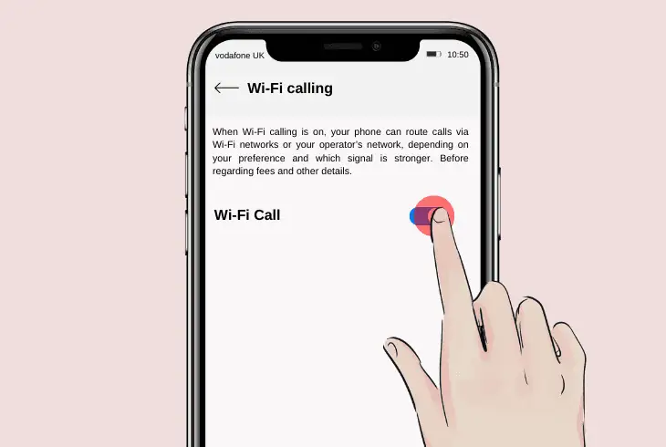 set- up the vodafone wifi calling